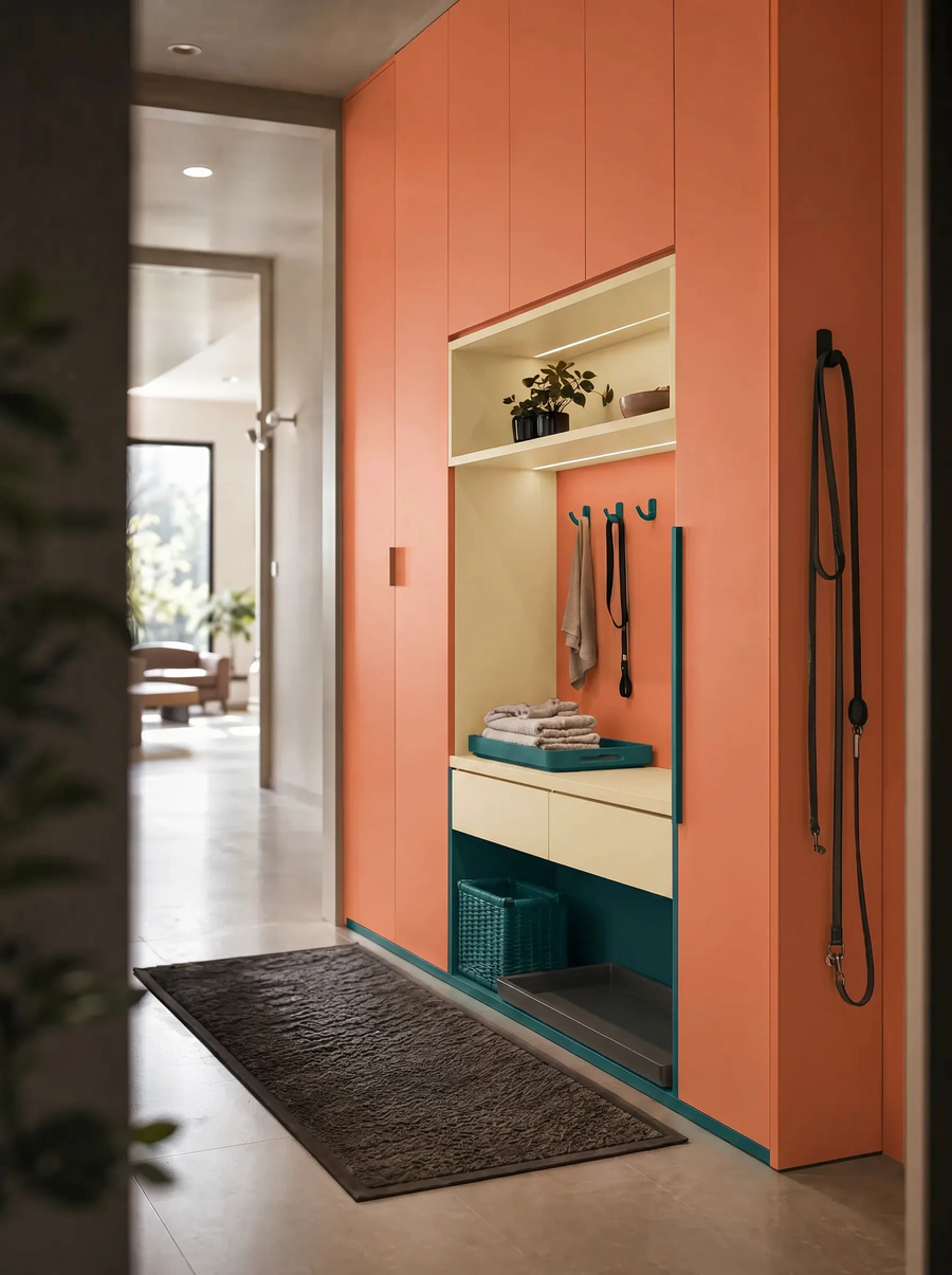 Hallway with smooth edges to prevent injury