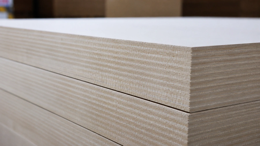 Close-up of wood material block and grain texture